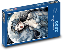 Woman in the Glow of the Moon Puzzle 2000 pieces - 90 x 60 cm