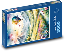 Balony na ogrzane powietrze Puzzle 2000 elementów - 90x60 cm