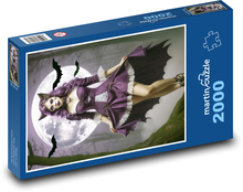 Vollmond-Katzenfrau Puzzle 2000 Teile - 90 x 60 cm