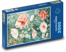 Flowering poppies Puzzle 2000 pieces - 90 x 60 cm