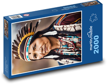 Portret Hinduski Puzzle 2000 elementów - 90x60 cm