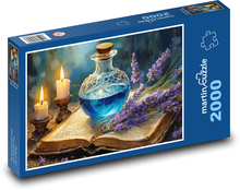 Lektvar s knihou Puzzle 2000 dielikov - 90 x 60 cm