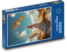 Žena v krásnych šatách Puzzle 2000 dielikov - 90 x 60 cm