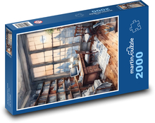 Stôl v pracovni Puzzle 2000 dielikov - 90 x 60 cm
