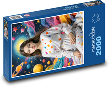 Dievča vo vesmíre Puzzle 2000 dielikov - 90 x 60 cm
