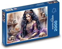 A woman writes a letter Puzzle 2000 pieces - 90 x 60 cm