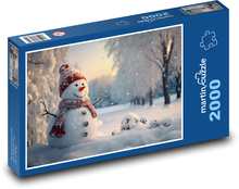 Snowman and snow Puzzle 2000 pieces - 90 x 60 cm