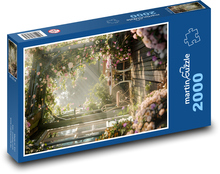 Záhrada - Kvety Puzzle 2000 dielikov - 90 x 60 cm