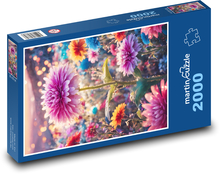 Blumen im Garten Puzzle 2000 Teile - 90 x 60 cm
