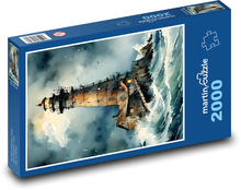 Leuchtturm - Meer, Natur Puzzle 2000 Teile - 90 x 60 cm