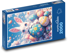 Velikonoční zajíčci Puzzle 2000 dílků - 90 x 60 cm