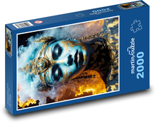 Žena - dívka, portrét Puzzle 2000 dílků - 90 x 60 cm