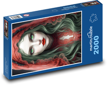 Žena - dívka, krása Puzzle 2000 - 90x60 cm