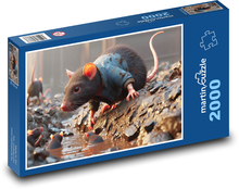 Szczury w rzece Puzzle 2000 elementów - 90x60 cm