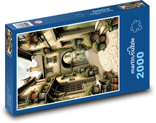 Kwiaty na ulicy w mieście Puzzle 2000 elementów - 90x60 cm