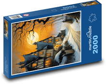 Haunted house at night Puzzle 2000 pieces - 90 x 60 cm