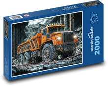 Nákladní auto v lese Puzzle 2000 dílků - 90 x 60 cm