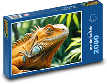 Oranžový leguán v džungli Puzzle 2000 dílků - 90 x 60 cm