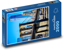 Brooklyn bridge - river, city Puzzle 2000 pieces - 90 x 60 cm