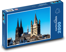 Kolín nad Rýnom - Nemecko, kostoly Puzzle 2000 dielikov - 90 x 60 cm