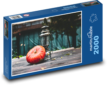 Pumpkin - gas lamp, autumn Puzzle 2000 pieces - 90 x 60 cm