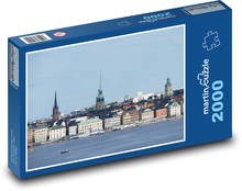 Štokholm - Švédsko, jazero Puzzle 2000 dielikov - 90 x 60 cm