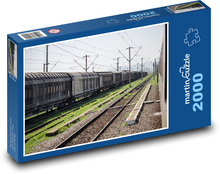 Kolejowy pociąg towarowy Puzzle 2000 elementów - 90x60 cm