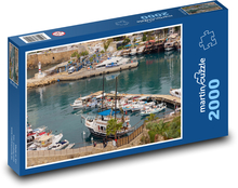 Lode v prístave Puzzle 2000 dielikov - 90 x 60 cm