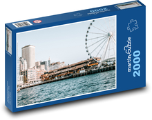 Seattle - Washington, obrie bicykel Puzzle 2000 dielikov - 90 x 60 cm