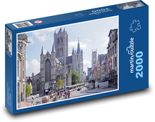 Mesto - katedrála Puzzle 2000 dielikov - 90 x 60 cm