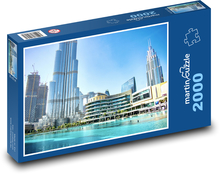 Burdž Chalífa - Dubaj, mrakodrapy Puzzle 2000 dílků - 90 x 60 cm