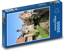 Panoráma města - domy Puzzle 2000 dílků - 90 x 60 cm