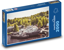 Dampfschiff auf dem Fluss Puzzle 2000 Teile - 90 x 60 cm