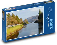 Loch Ness - jezero, Skotsko Puzzle 2000 dílků - 90 x 60 cm