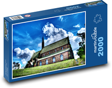 Historický kostol Puzzle 2000 dielikov - 90 x 60 cm