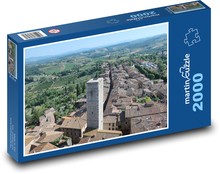 San Gimignano - Toskánsko, Itálie Puzzle 2000 - 90x60 cm