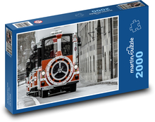 Auto - Zug Puzzle 2000 Teile - 90 x 60 cm