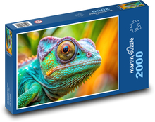 Chameleón - plaz, jašterica Puzzle 2000 dielikov - 90 x 60 cm