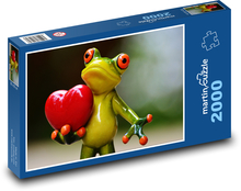 Frog and Heart Puzzle 2000 pieces - 90 x 60 cm