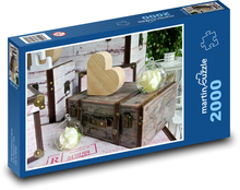 Srdce - Valentýn, láska Puzzle 2000 - 90x60 cm