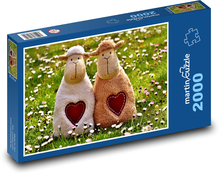 Sheep and Heart Puzzle 2000 pieces - 90 x 60 cm
