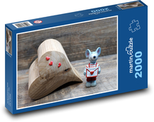 Mysz i Serce Miłości Puzzle 2000 elementów - 90x60 cm