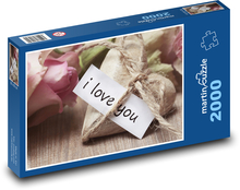 Ich liebe dich - Valentinstag Puzzle 2000 Teile - 90 x 60 cm