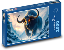 An enraged bull Puzzle 2000 pieces - 90 x 60 cm