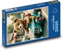 Teddy bear in a toy car Puzzle 2000 pieces - 90 x 60 cm