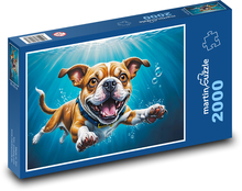 Podvodný pes Puzzle 2000 dielikov - 90 x 60 cm