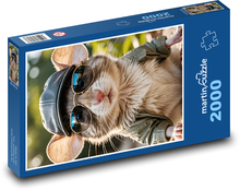 Mysz w okularach Puzzle 2000 elementów - 90x60 cm