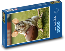 Maus mit Kugel Puzzle 2000 Teile - 90 x 60 cm