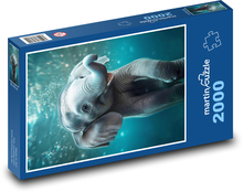 Unoszący się słoń Puzzle 2000 elementów - 90x60 cm