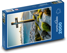 Krzyż - chrześcijaństwo Puzzle 2000 elementów - 90x60 cm